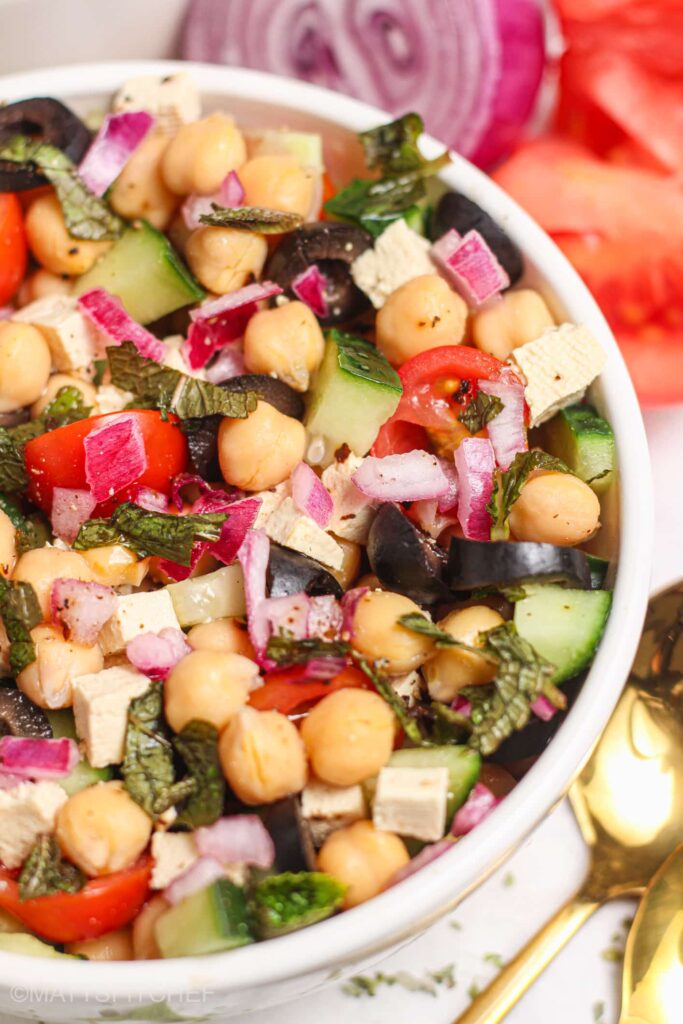 Mediterranean Garbanzo Bean Salad