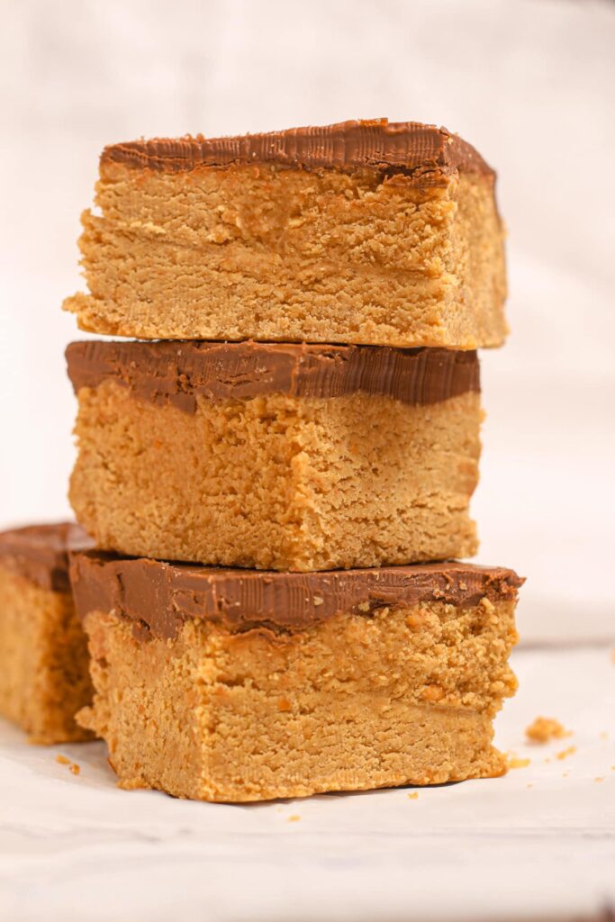 No Bake Peanut Butter Bars Healthy