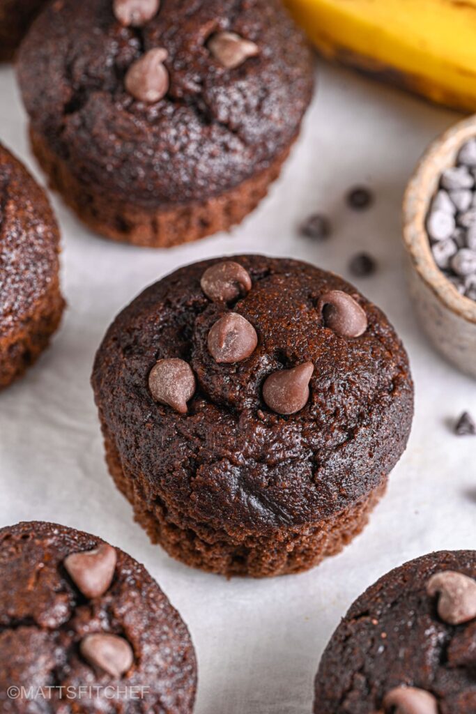 Chocolate Banana Muffins