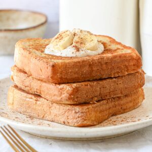 High Protein French Toast with Greek yogurt