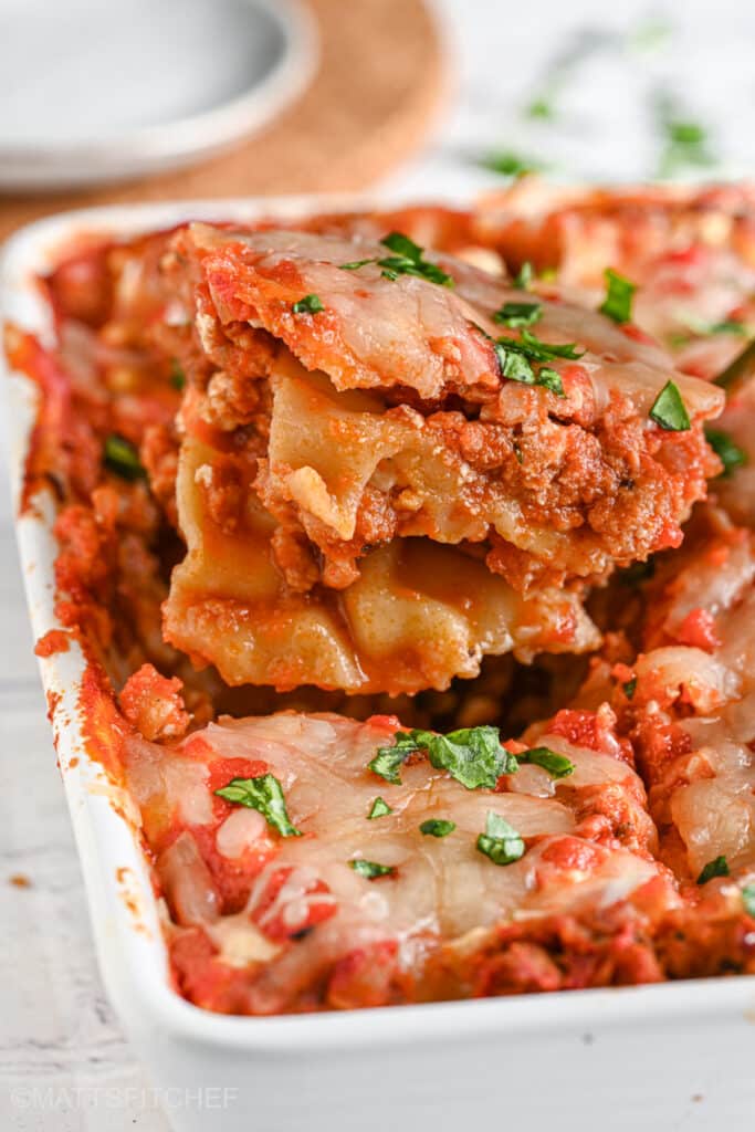 Slice of Lasagna Recipe with Cottage Cheese