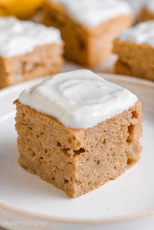 Banana Bars with Cream Cheese Frosting Healthy