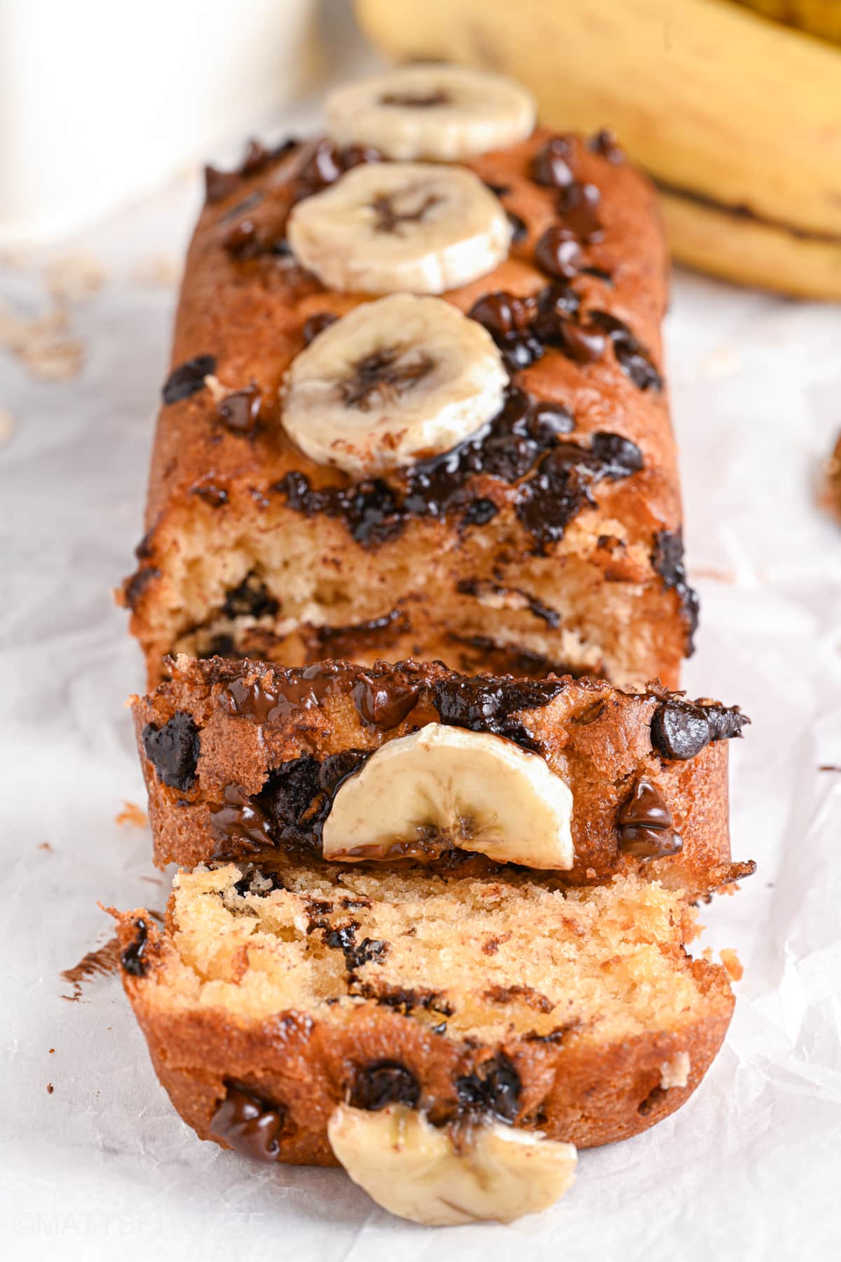 Moist Greek Yogurt Banana Bread 