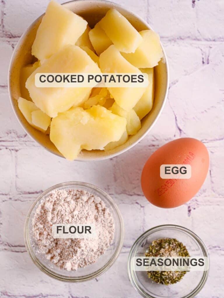 Ingredients in Potato Pancakes