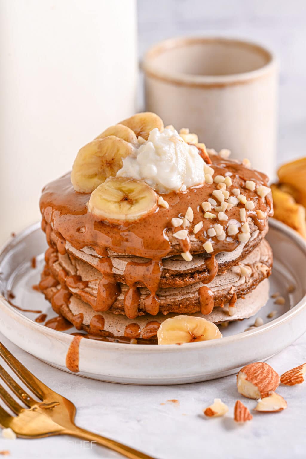 Healthy Almond Flour Pancakes 10 minute easy recipe