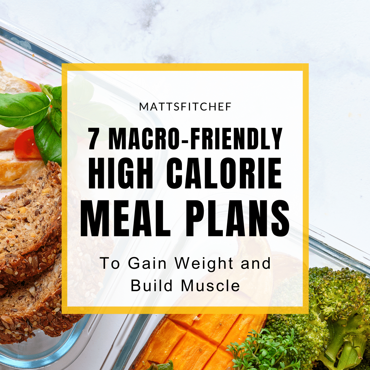 High Calorie Meal Plan