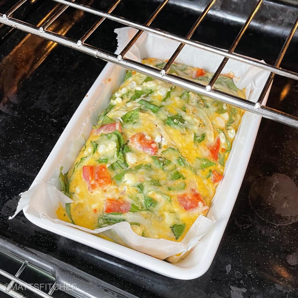 Cottage cheese egg casserole baked, in the oven
