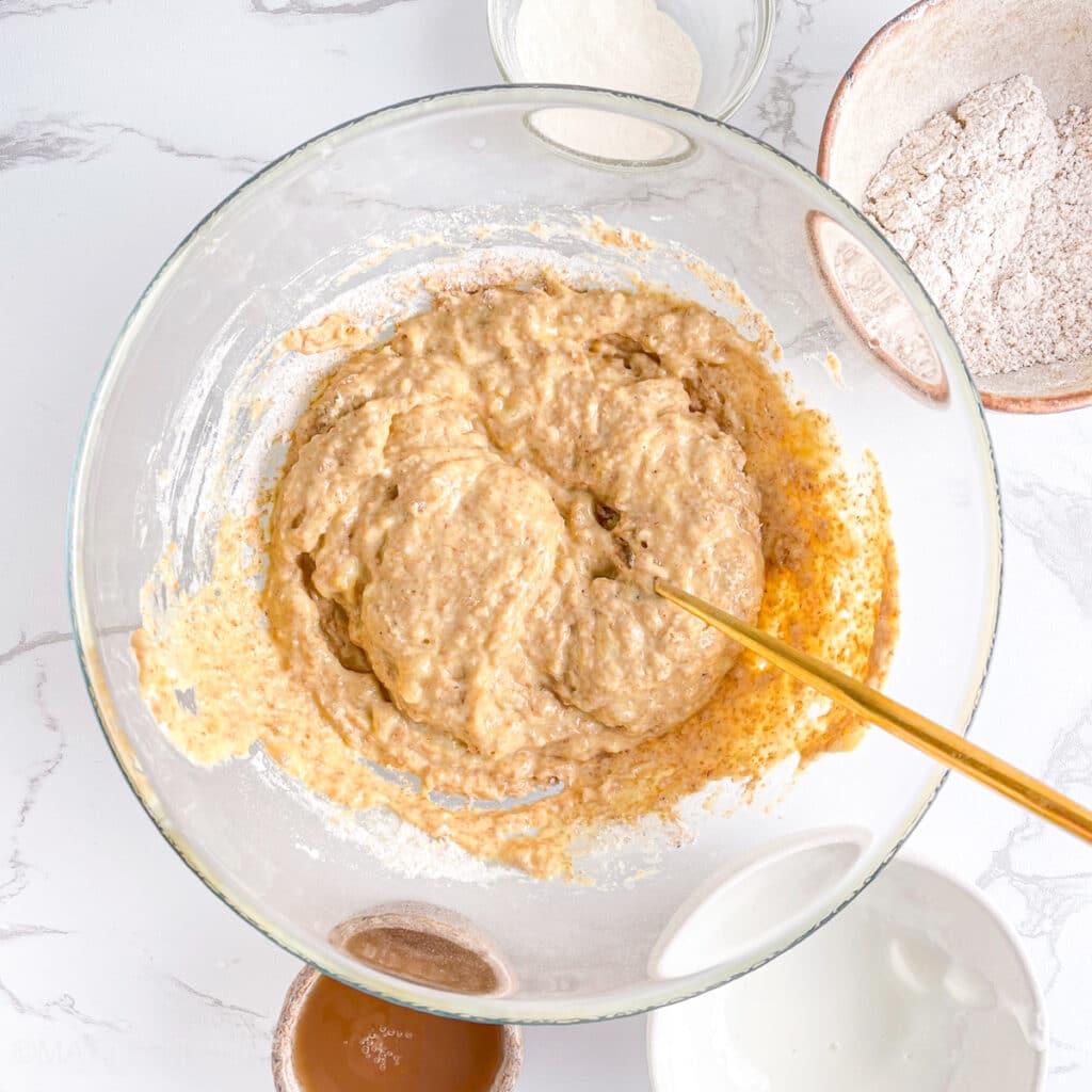 Smooth batter without oil after mixing with a fork