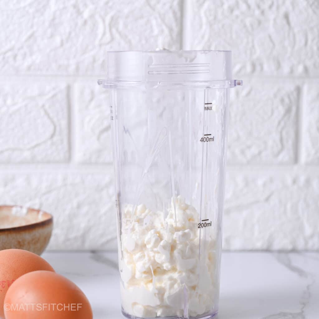 Cottage cheese in bullet blender