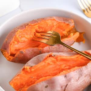 sweet potato fork poke steam vent
