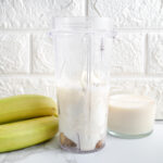 Milk added to vanilla shake ingredients
