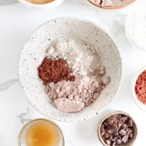 Dry ingredients in a bowl