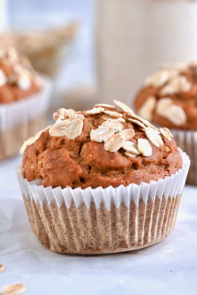 High Protein Oatmeal Breakfast Muffins
