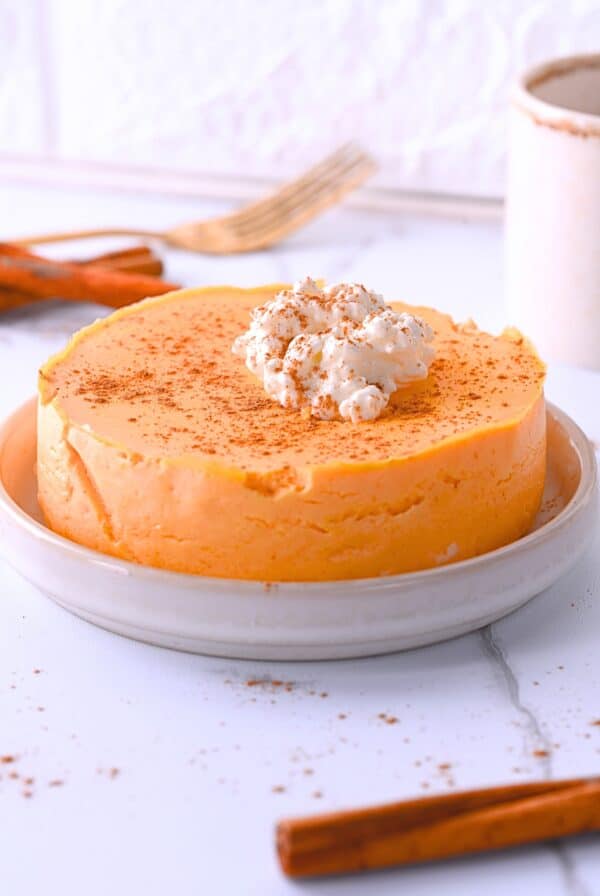High protein cheesecake with sweet potato and cottage cheese