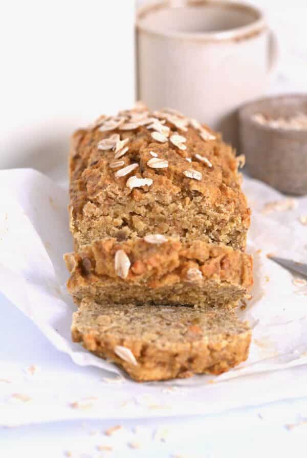 Lentil Bread cut in soft slices.