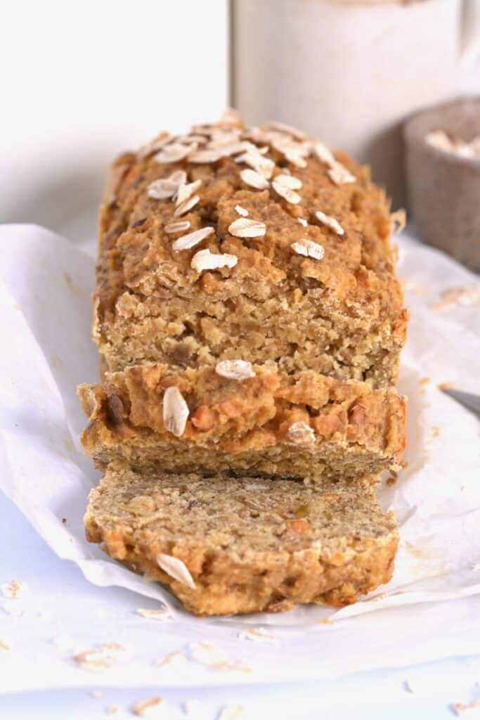 Close-up of high protein lentil loaf