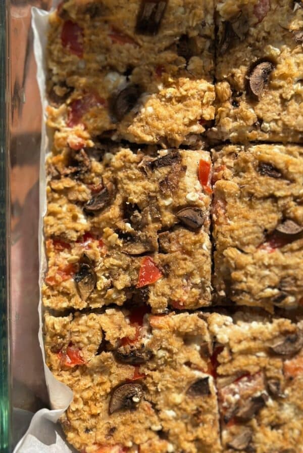 Savory Baked Oatmeal With Cottage Cheese