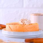 Healthy sweet potato cheesecake with cottage cheese